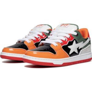 Mens Orange Bape SK8 STA Bold #2
