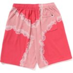 red relaxed fit shorts mens