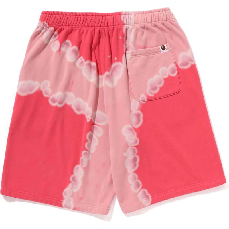 red relaxed fit shorts mens
