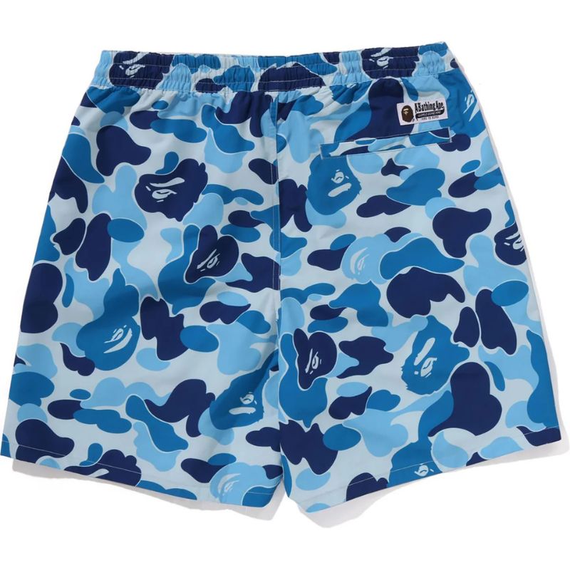 blue relaxed fit water shorts mens
