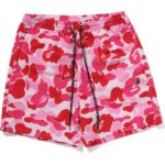 abc camo water shorts pink
