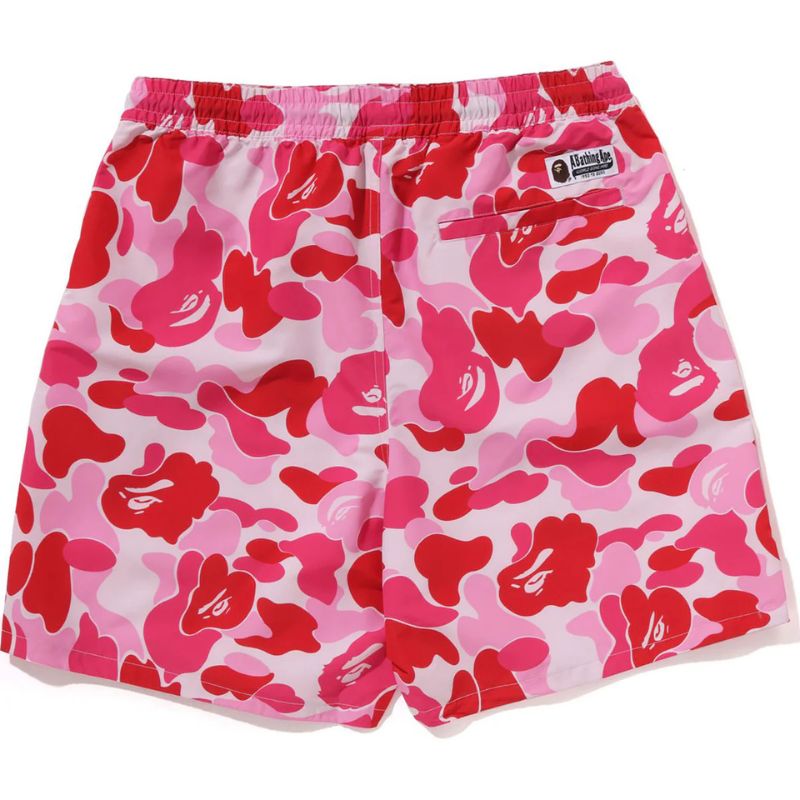 pink relaxed fit water shorts mens