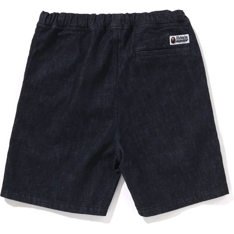 indigo relaxed fit denim shorts mens