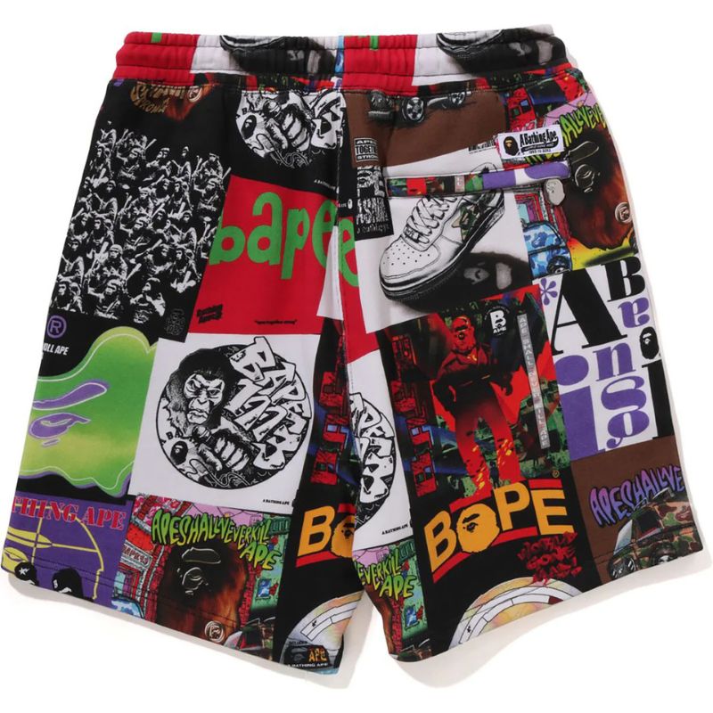 multi monogram sweat shorts mens