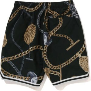 Mens Green Bape Jewels Shorts