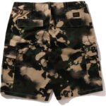 green regular fit cargo mens