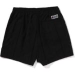 black relaxed fit shorts mens