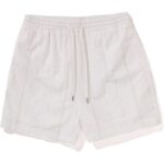 embroidery relaxed shorts ivory