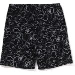 black regular fit shorts mens