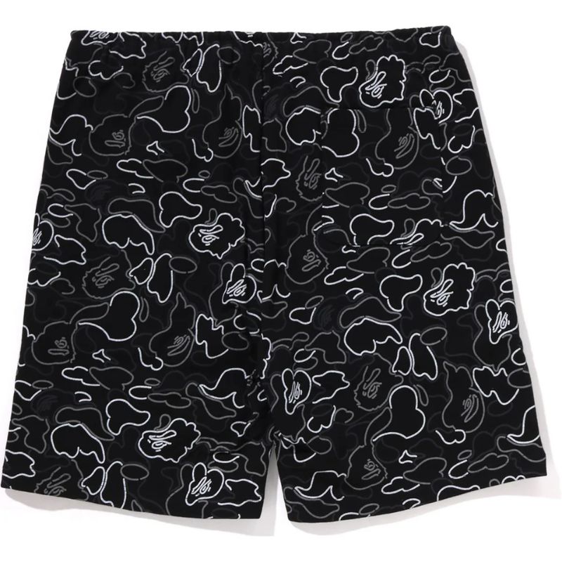 black regular fit shorts mens