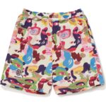 multi camo sweat shorts mens