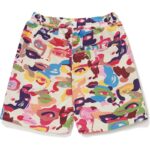 bape kidsuper camo shorts multi