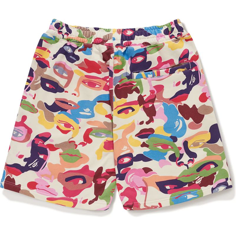 bape kidsuper camo shorts multi