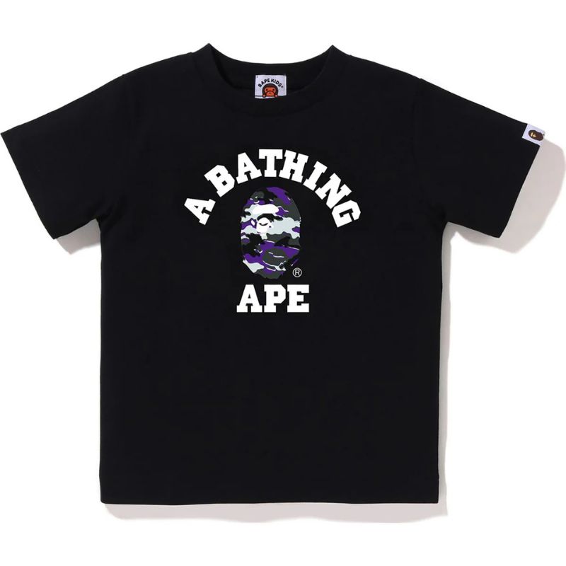 kids-glitch-college-tee-black-purple