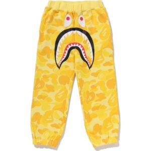 Kids ABC Camo Shark Sweatpants Yellow