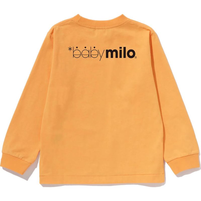 orange-winking-milo-face-kids-tee