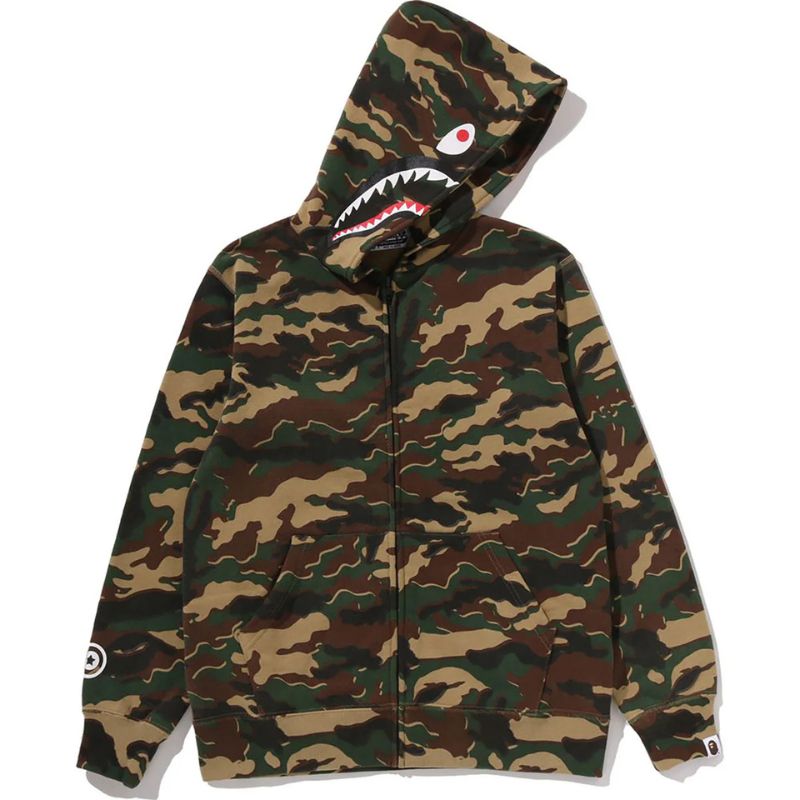 glitch-shark-hoodie-green