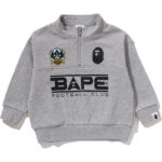 bape-half-zip-gray