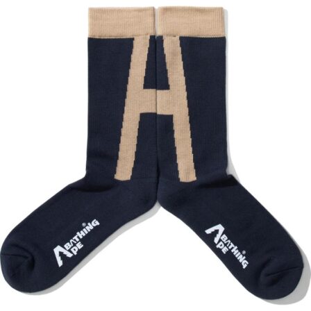 Bape A Logo Charcoal Socks