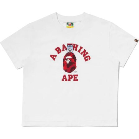 Bape Wolf Chan College White