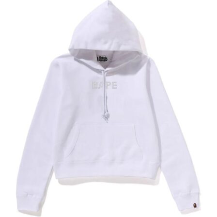 Crystal Bape White Hoodie