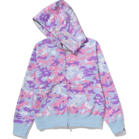Pixel Camo Full Zip Hoodie Multi
