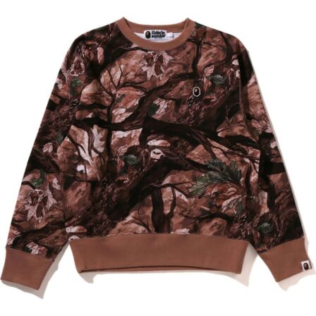 Tree Edge Camo Burgundy Sweatshirt