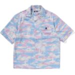 palm tree camo shirt multi