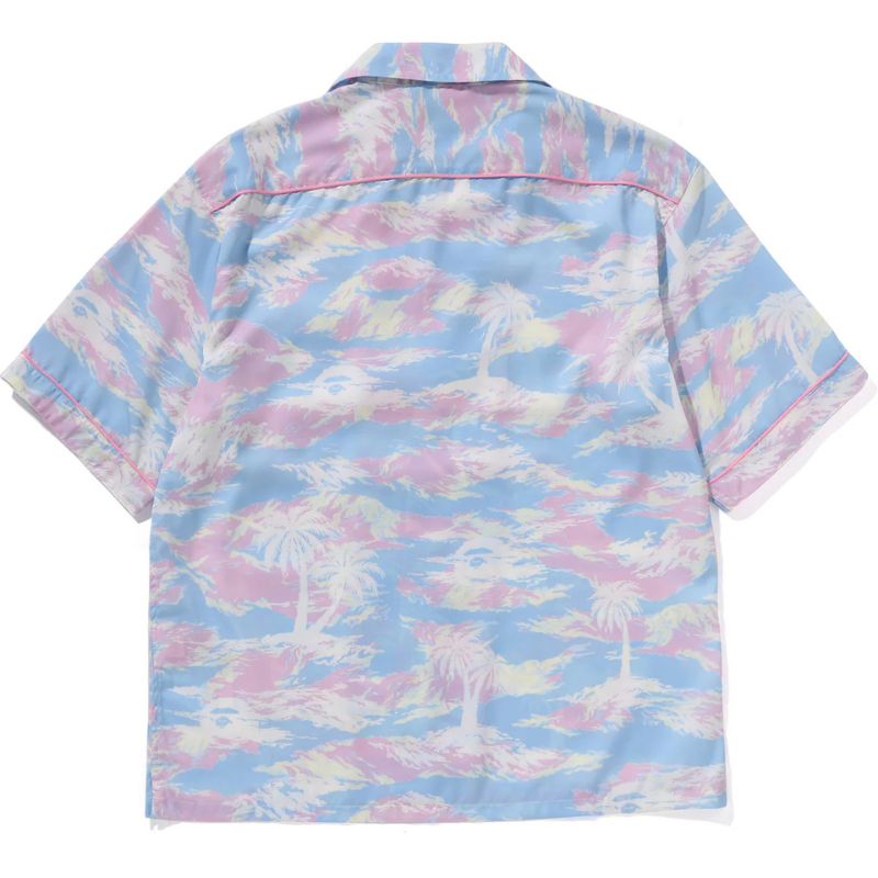 open collar shirt multi