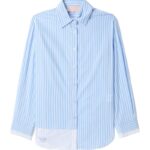 bapy stripes shirt light blue