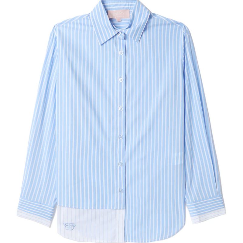 bapy stripes shirt light blue