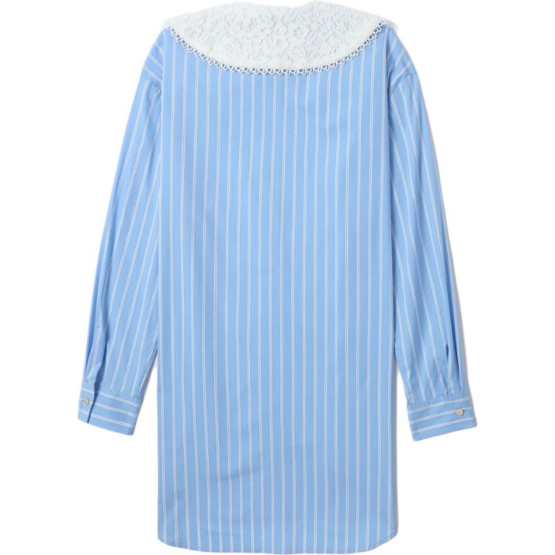 stripes shirtdress blue