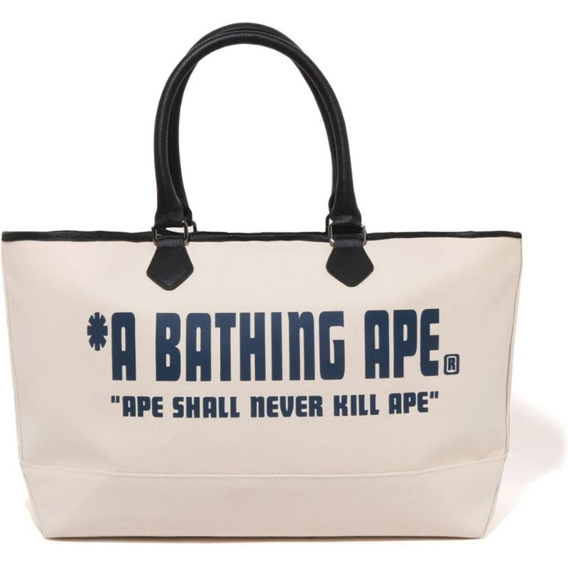 canvas tote bag ivory